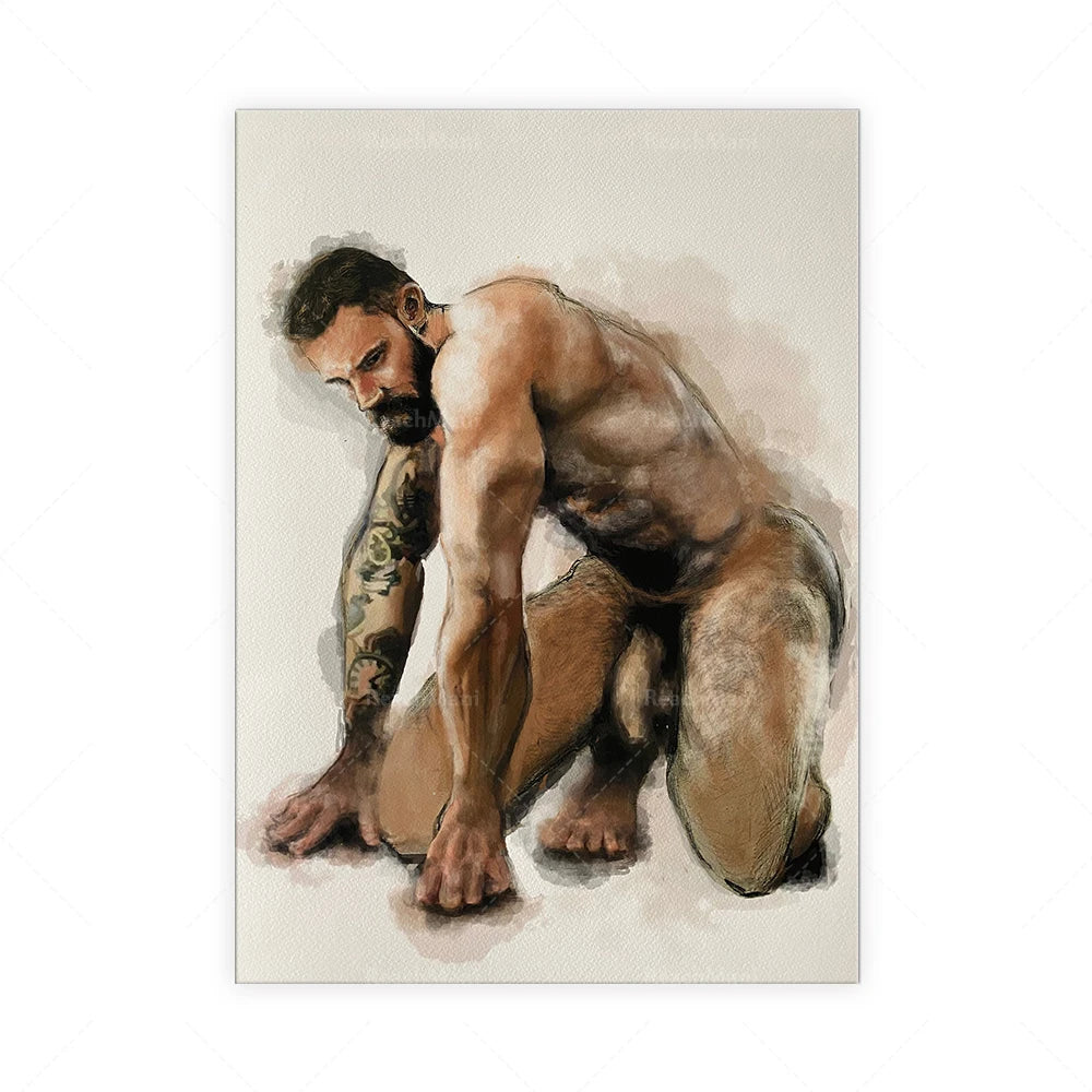 Male print poster, Alexander Abramov