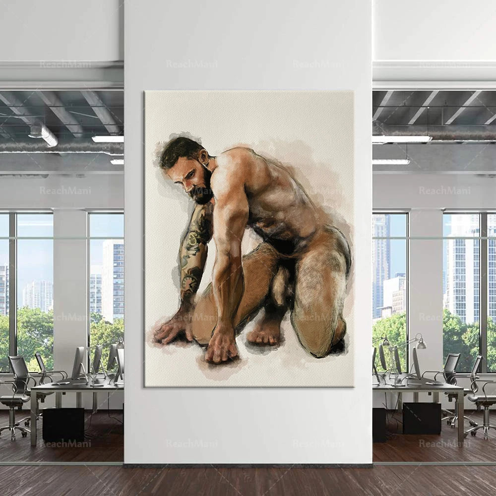 Male print poster, Alexander Abramov