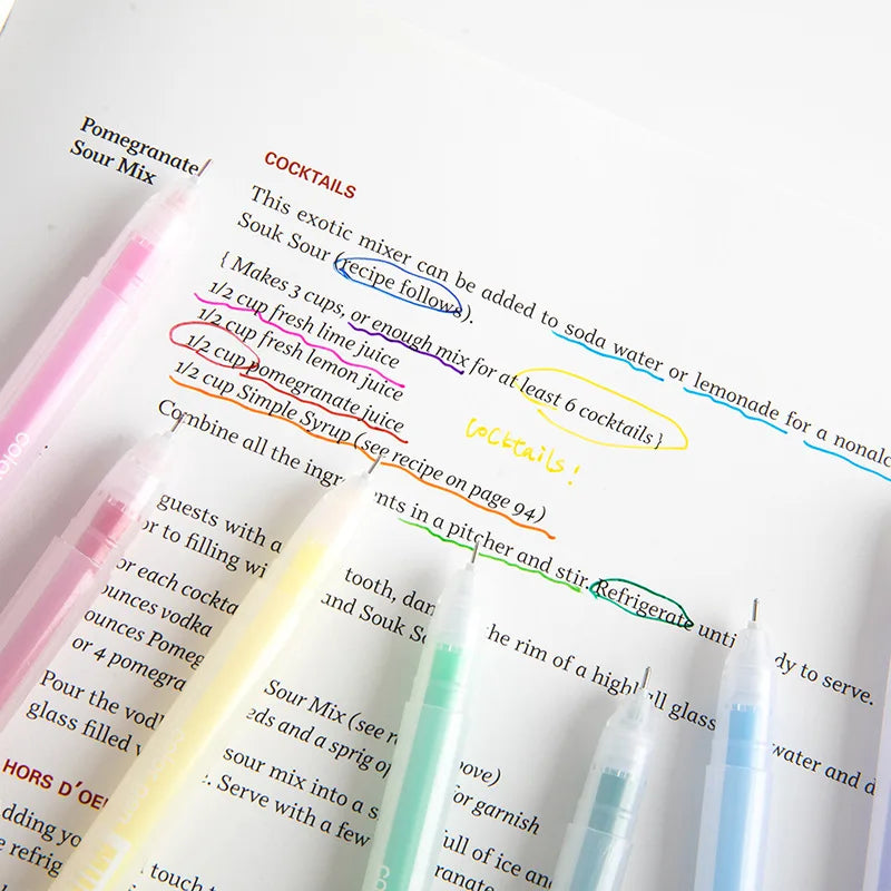 9/12 PCS Set Kawaii Color Gel Pen Set 0.5mm
