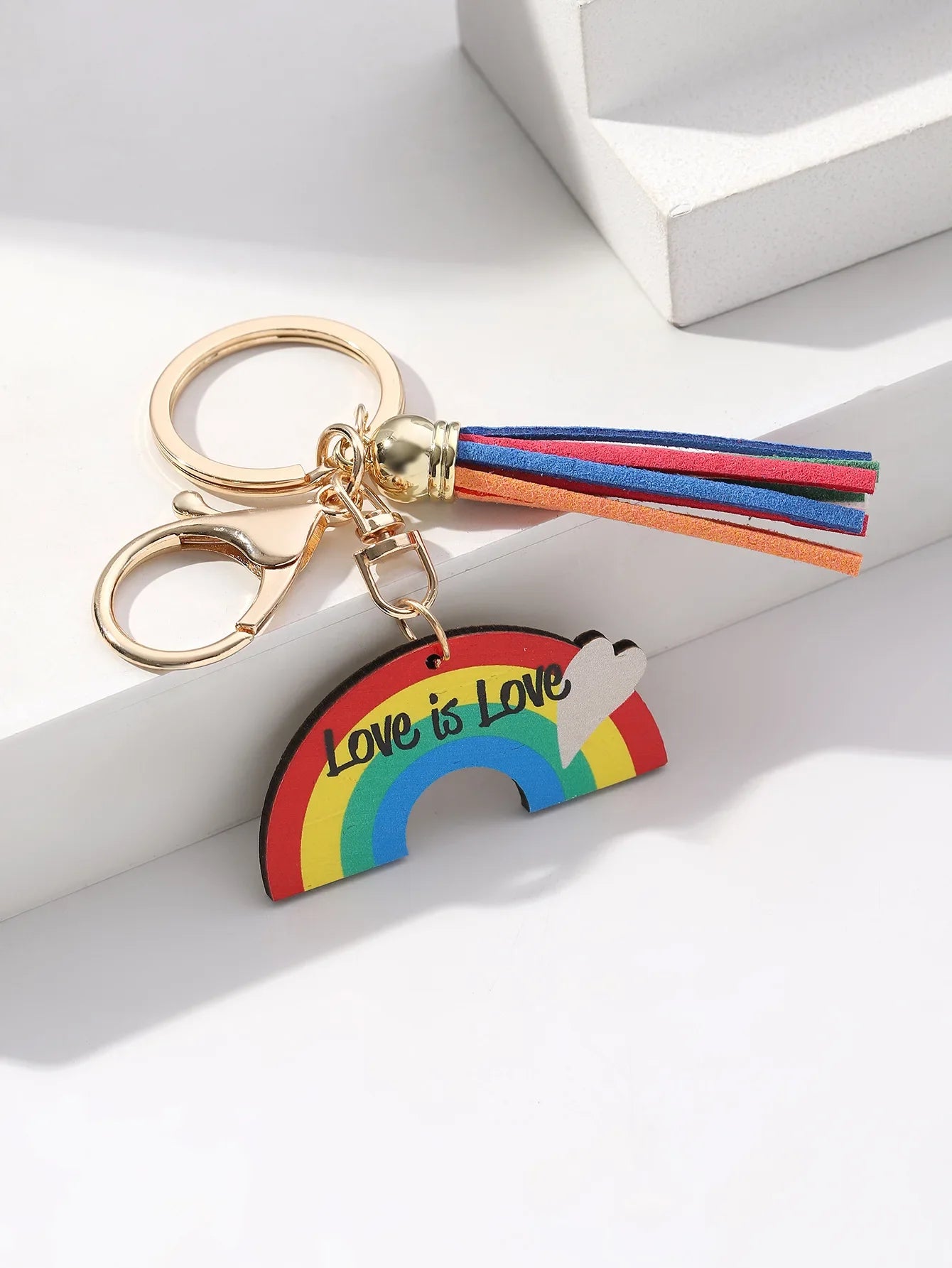 Gay Pride Flag Keychain