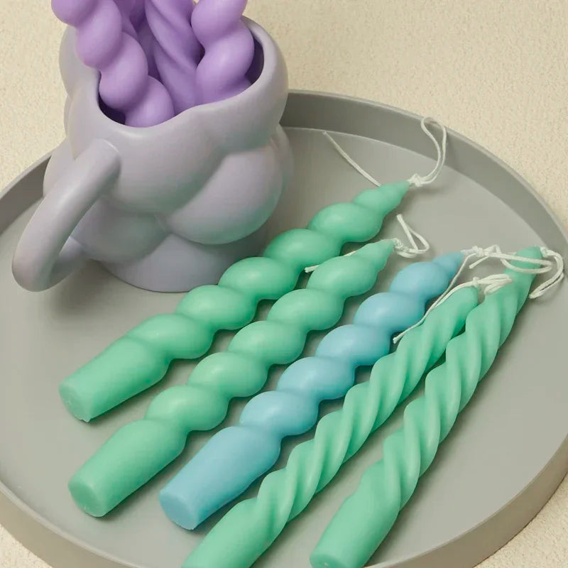2 x Spiral Candles Scented Candles