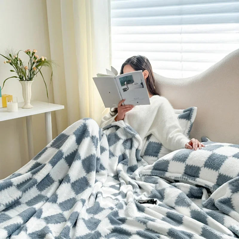Checkerboard Fannel Blanket