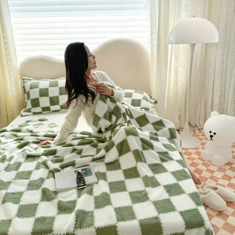 Checkerboard Fannel Blanket
