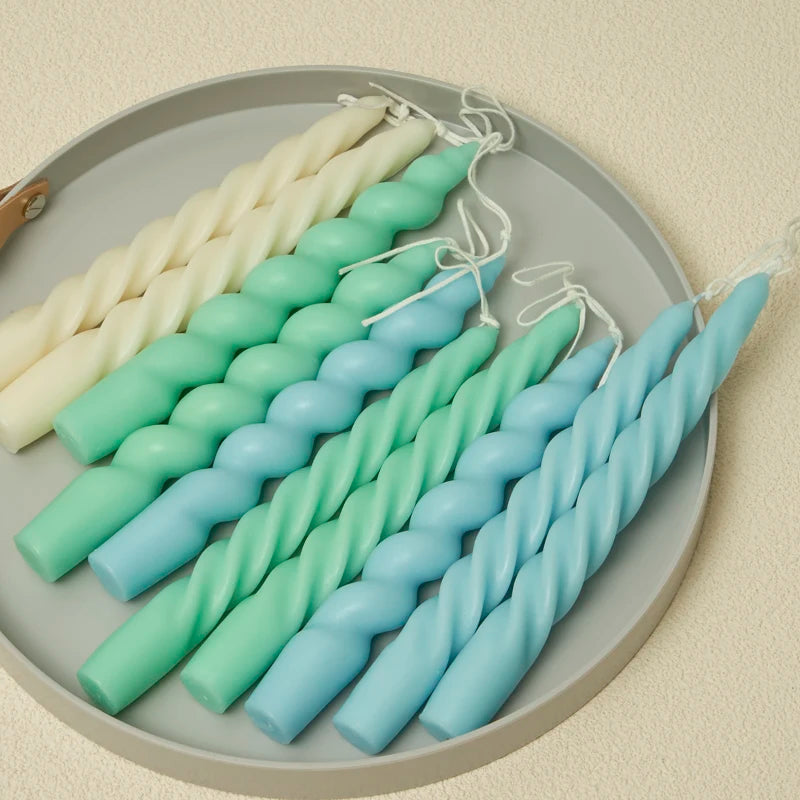 2 x Spiral Candles Scented Candles
