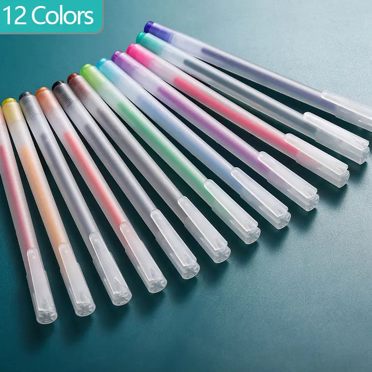 9/12 PCS Set Kawaii Color Gel Pen Set 0.5mm