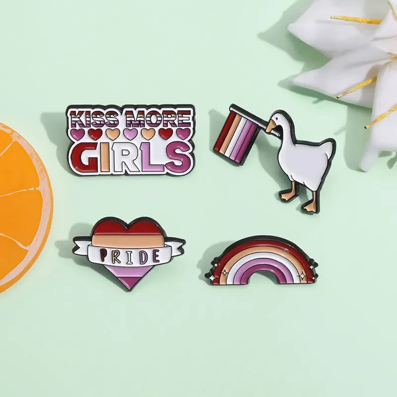 Lesbians Enamel Pins