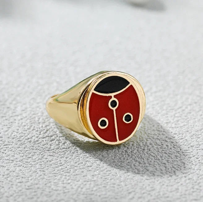 Aesthetic Colorful Eyes Love Heart Rings