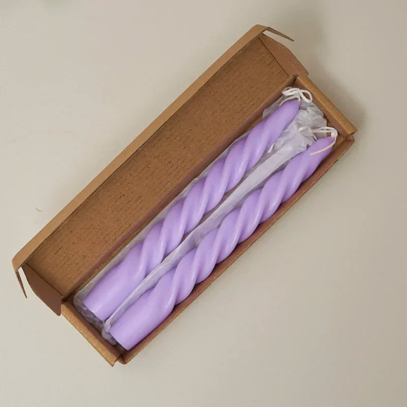 2 x Spiral Candles Scented Candles