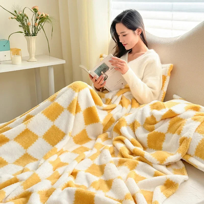 Checkerboard Fannel Blanket