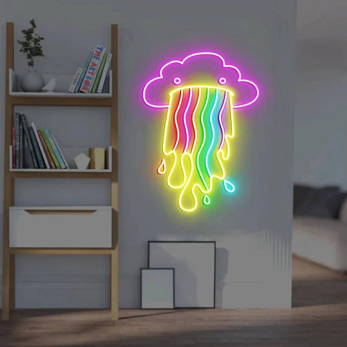 Rainbow Cloud Neon Sign