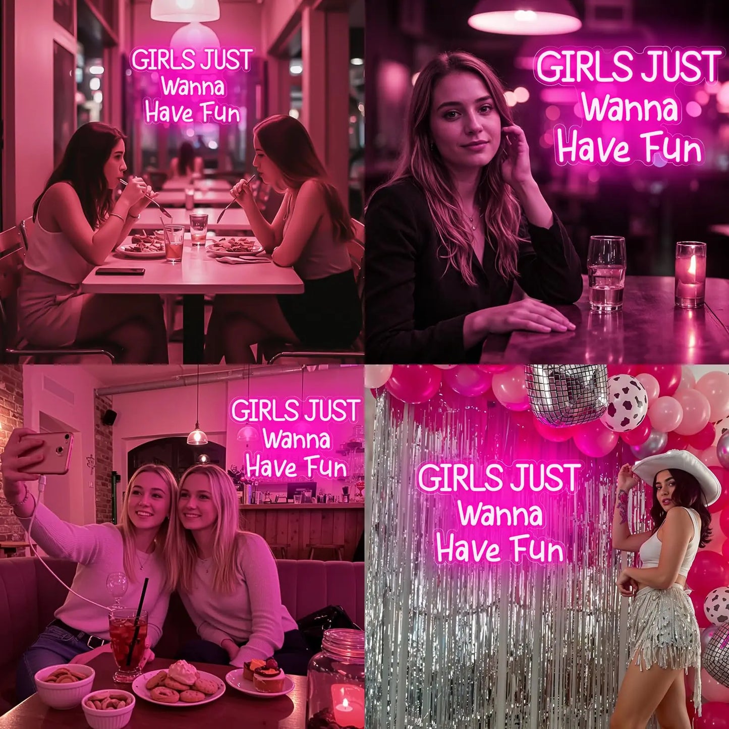 Girls Just Wanna Have Fun Neon Sign