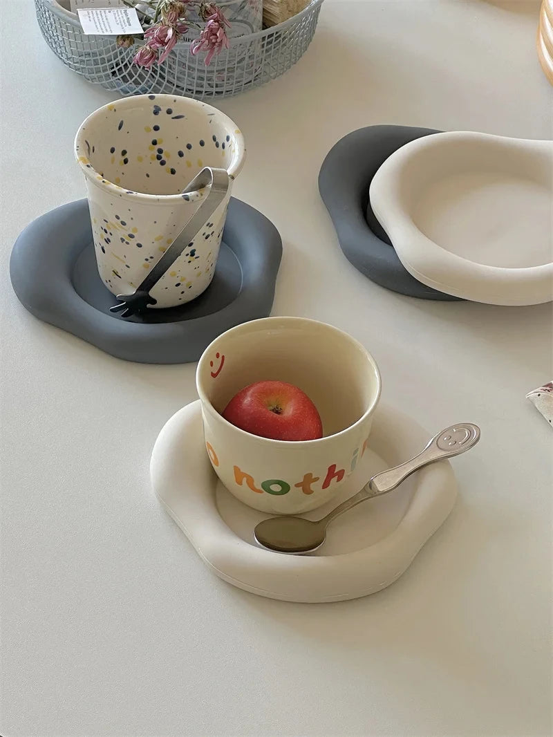 Cloud Shaped Silicone Coasters