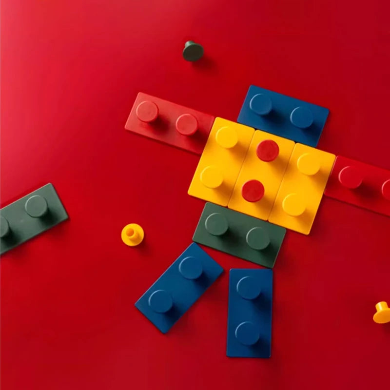 4Pcs Set Creative Building Block Wall Hook