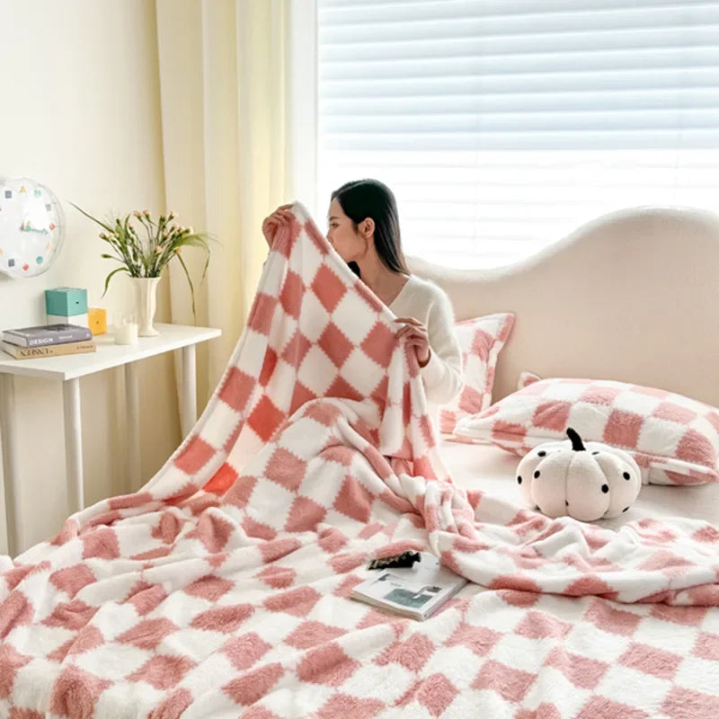 Checkerboard Fannel Blanket