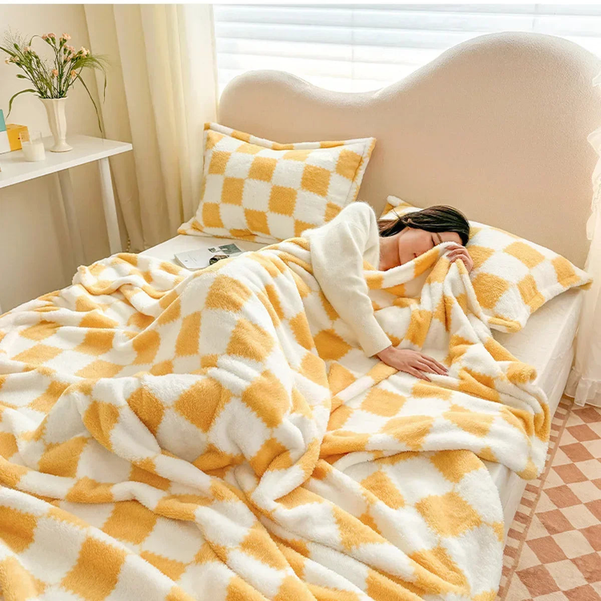 Checkerboard Fannel Blanket
