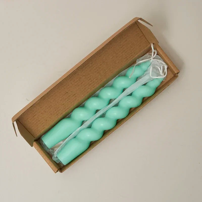 2 x Spiral Candles Scented Candles
