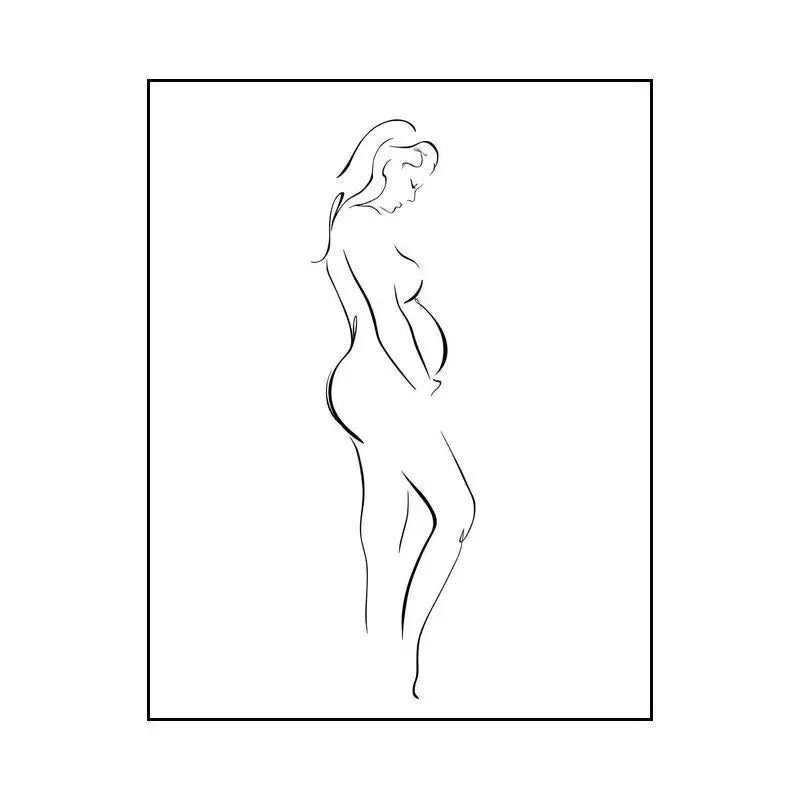 Minimalist Couple Wall Art Canvas