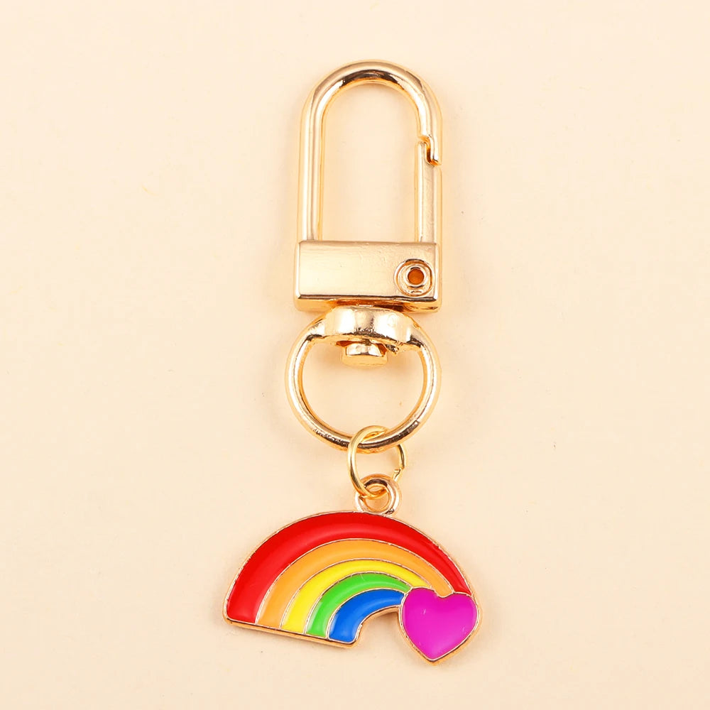 2 x LGBT Love Wins Colourful Rainbow Keychain