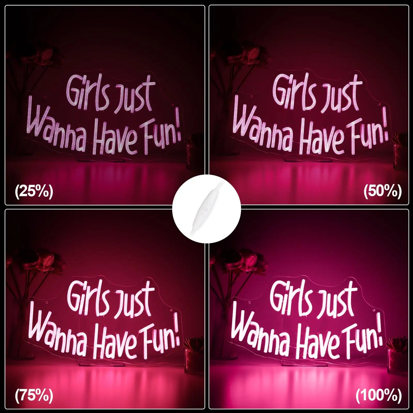 Girls Just Wanna Have Fun Neon Sign