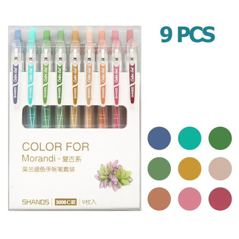 9/12 PCS Set Kawaii Color Gel Pen Set 0.5mm