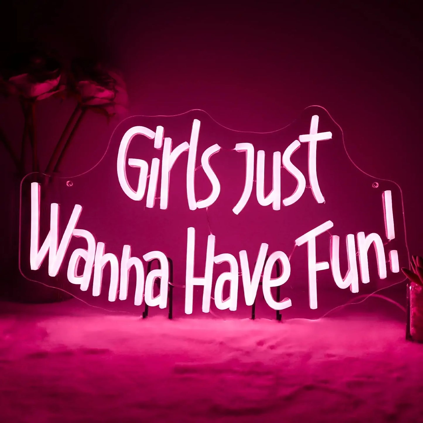 Girls Just Wanna Have Fun Neon Sign