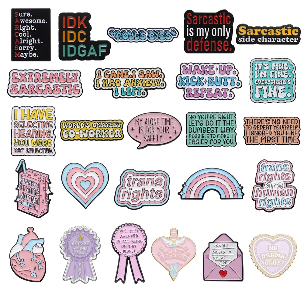 Trans Enamel Pins