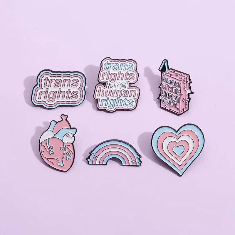 Trans Enamel Pins
