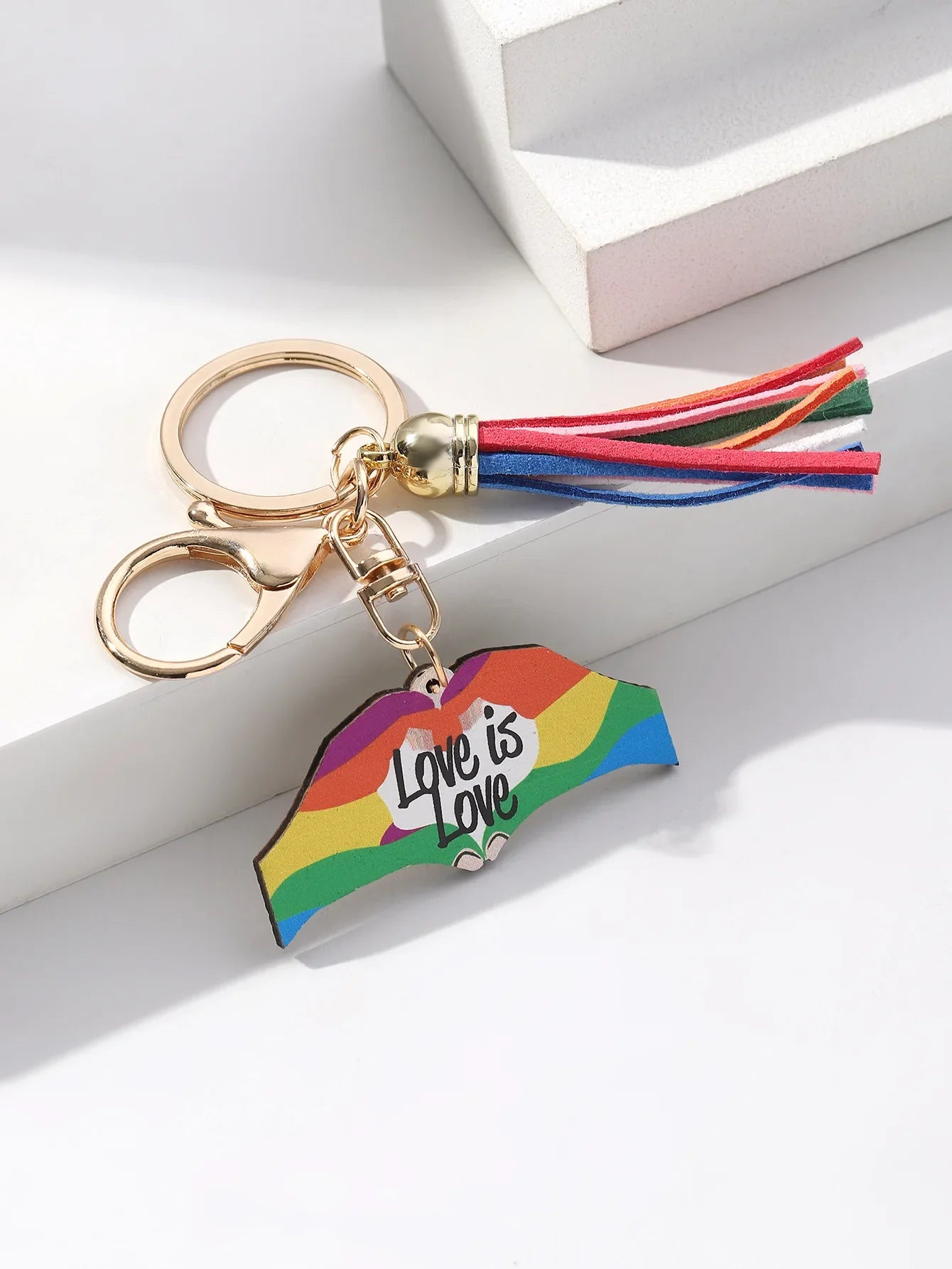 Gay Pride Flag Keychain
