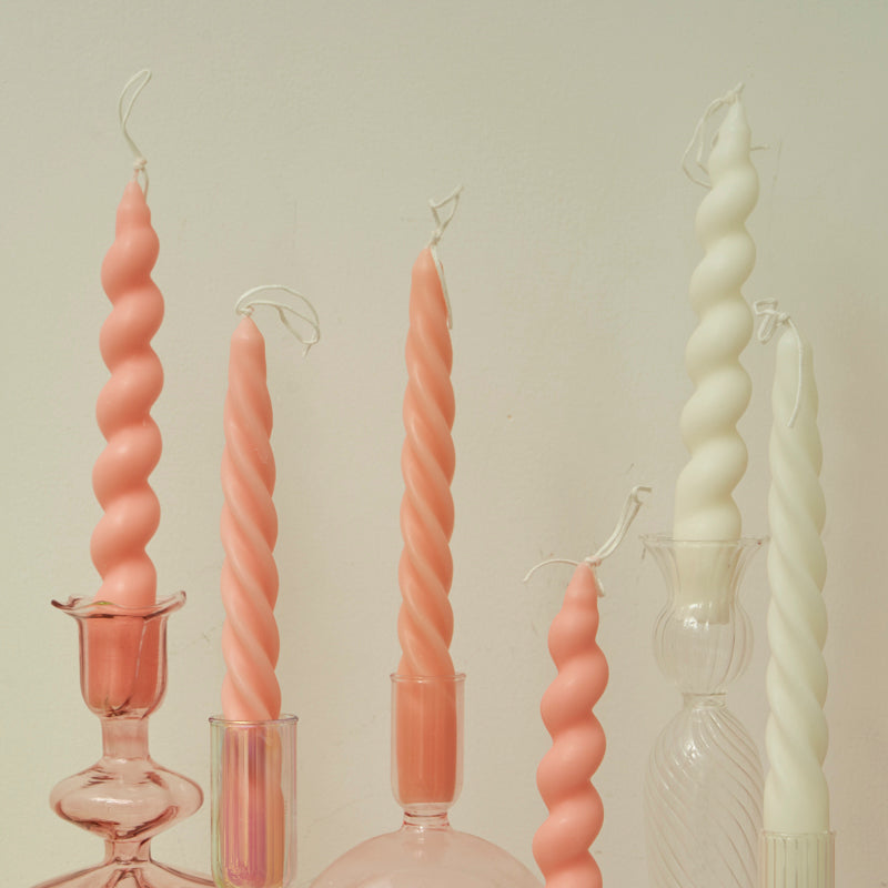 2 x Spiral Candles Scented Candles