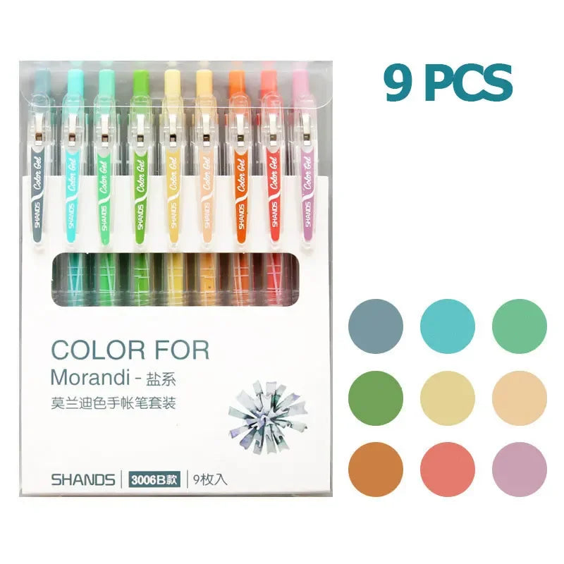 9/12 PCS Set Kawaii Color Gel Pen Set 0.5mm