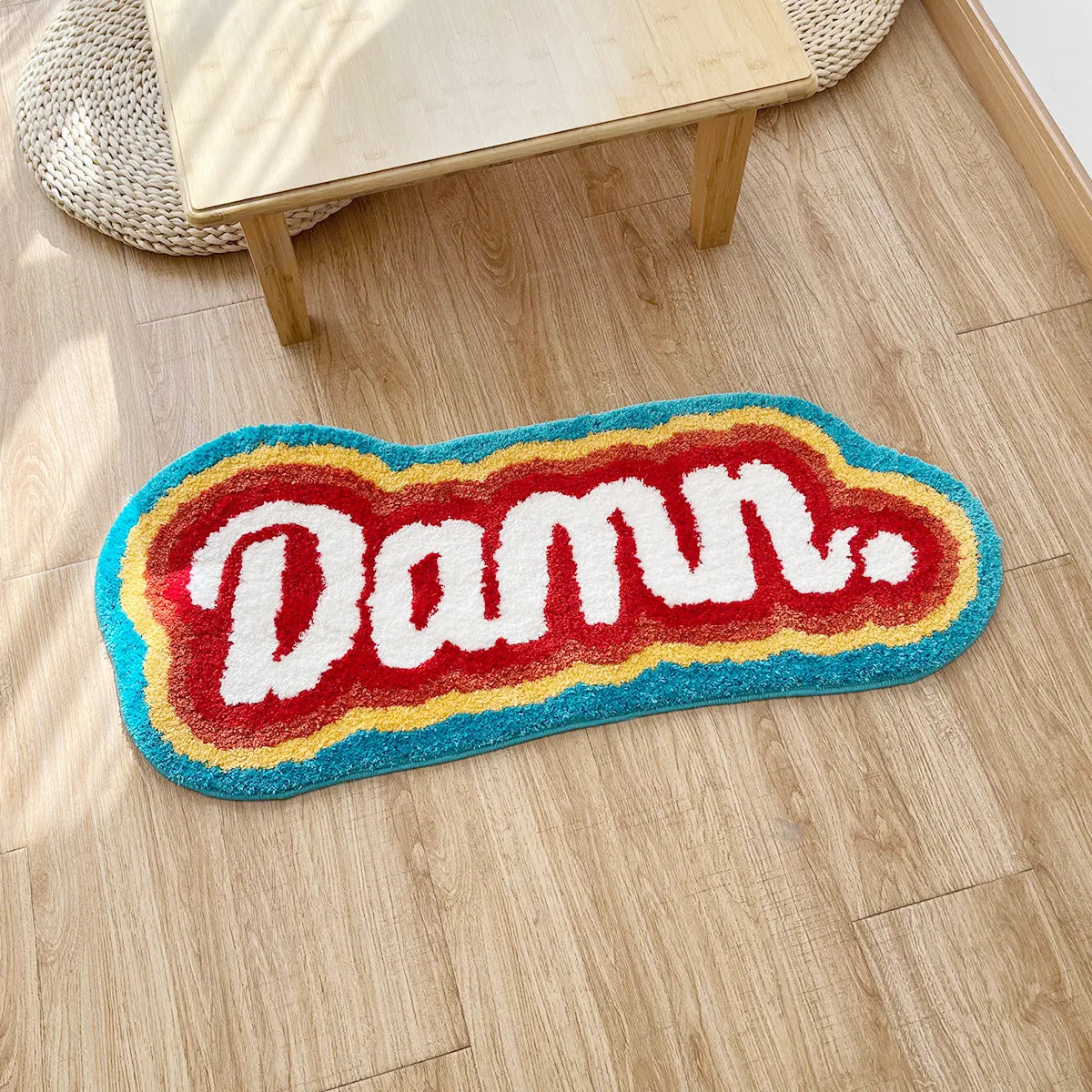 "Damn." Rainbow Rug