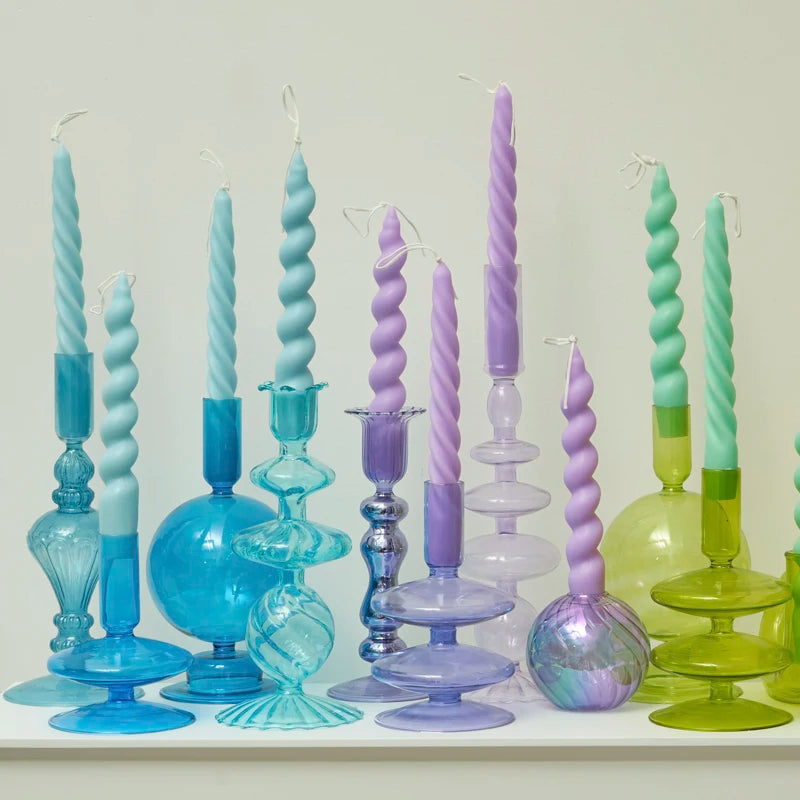2 x Spiral Candles Scented Candles