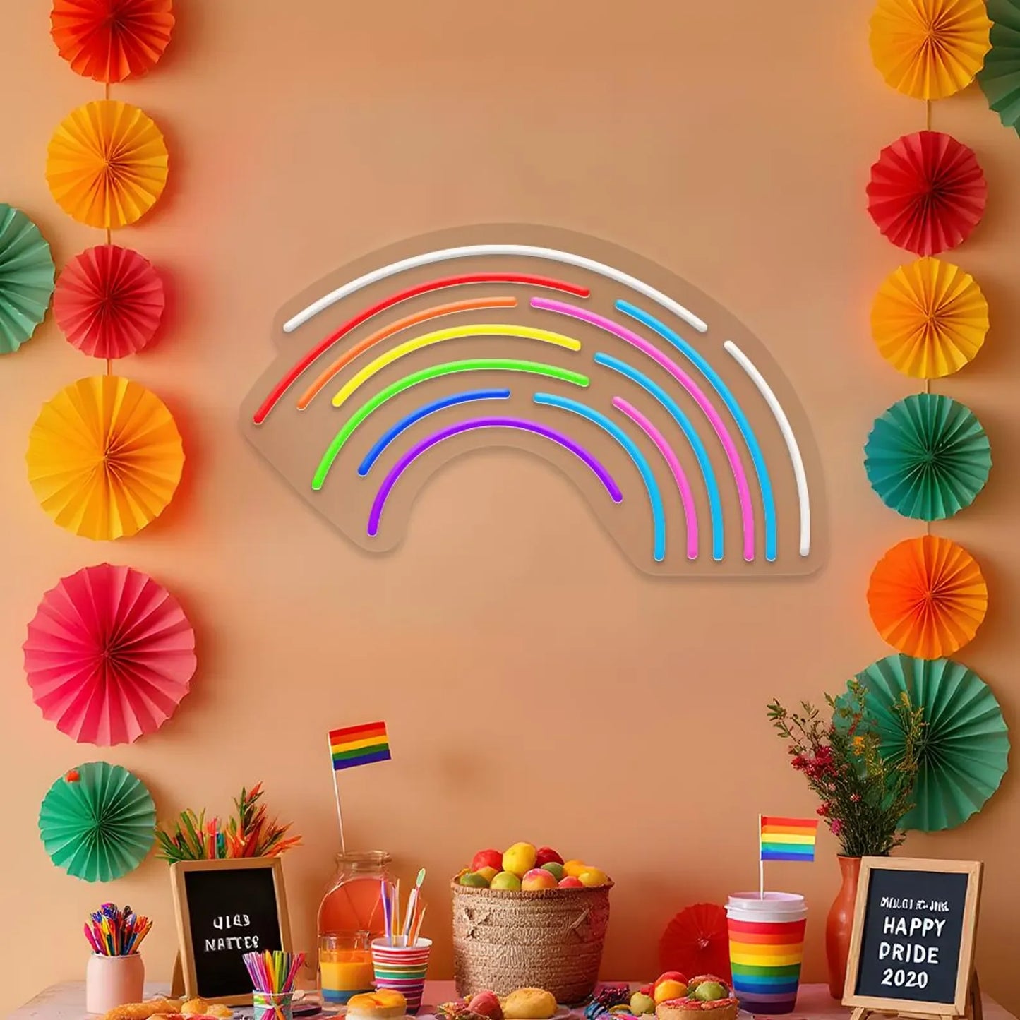 Rainbow Neon Sign