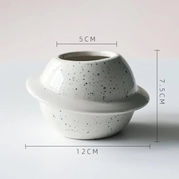 Planet Ceramic Succulent Pot