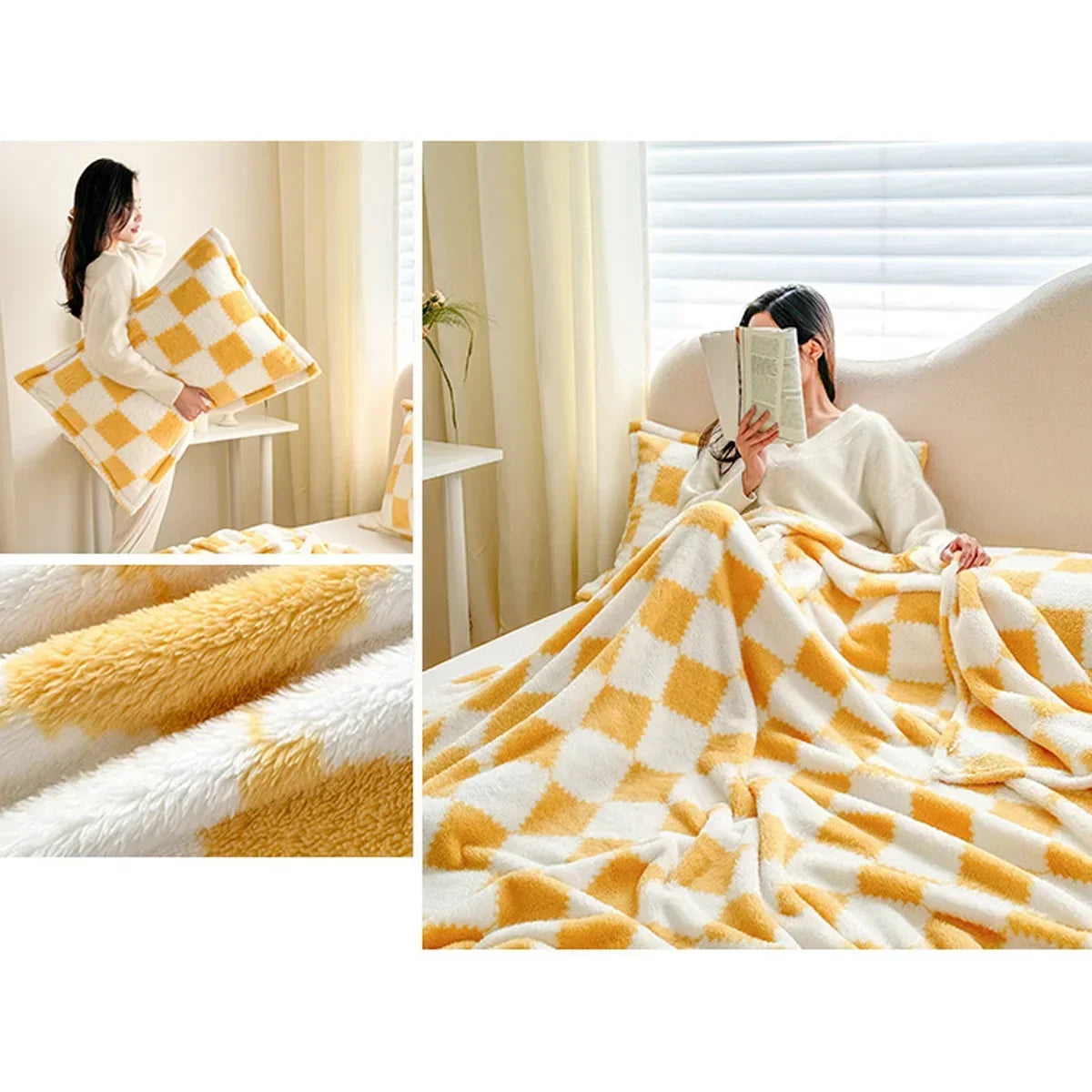 Checkerboard Fannel Blanket