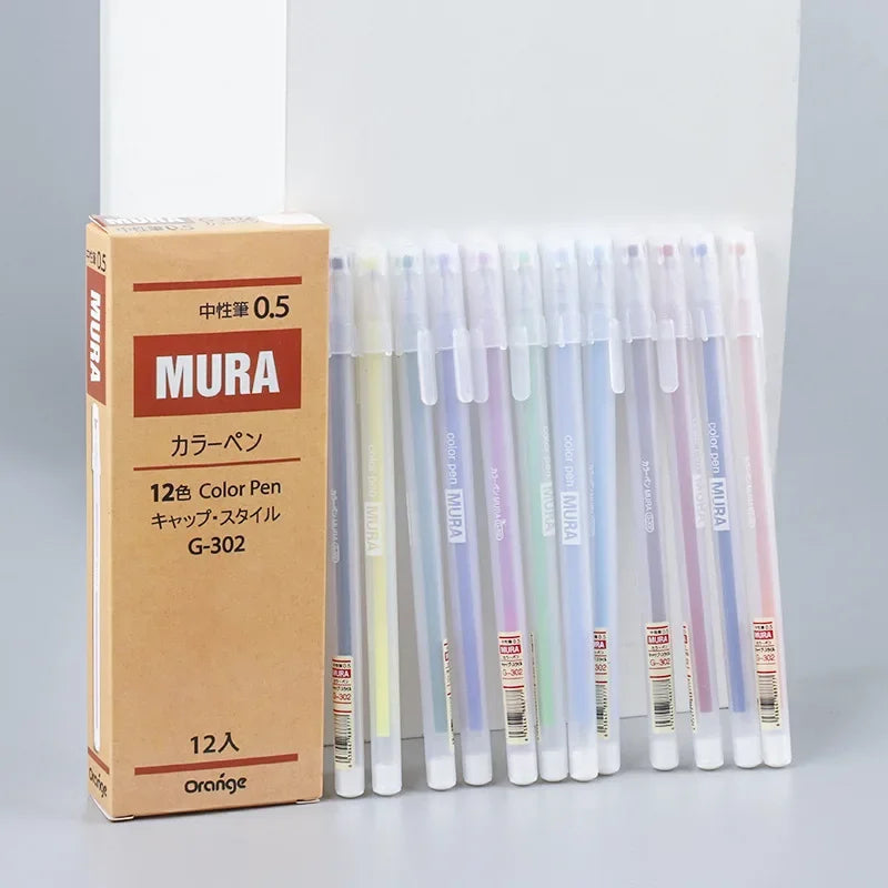 9/12 PCS Set Kawaii Color Gel Pen Set 0.5mm