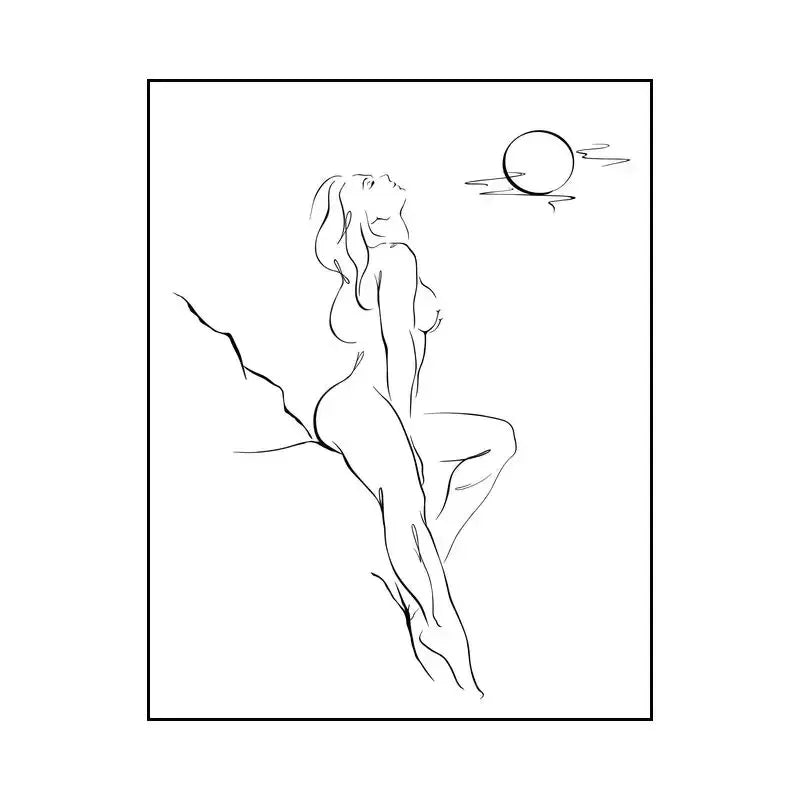 Minimalist Couple Wall Art Canvas