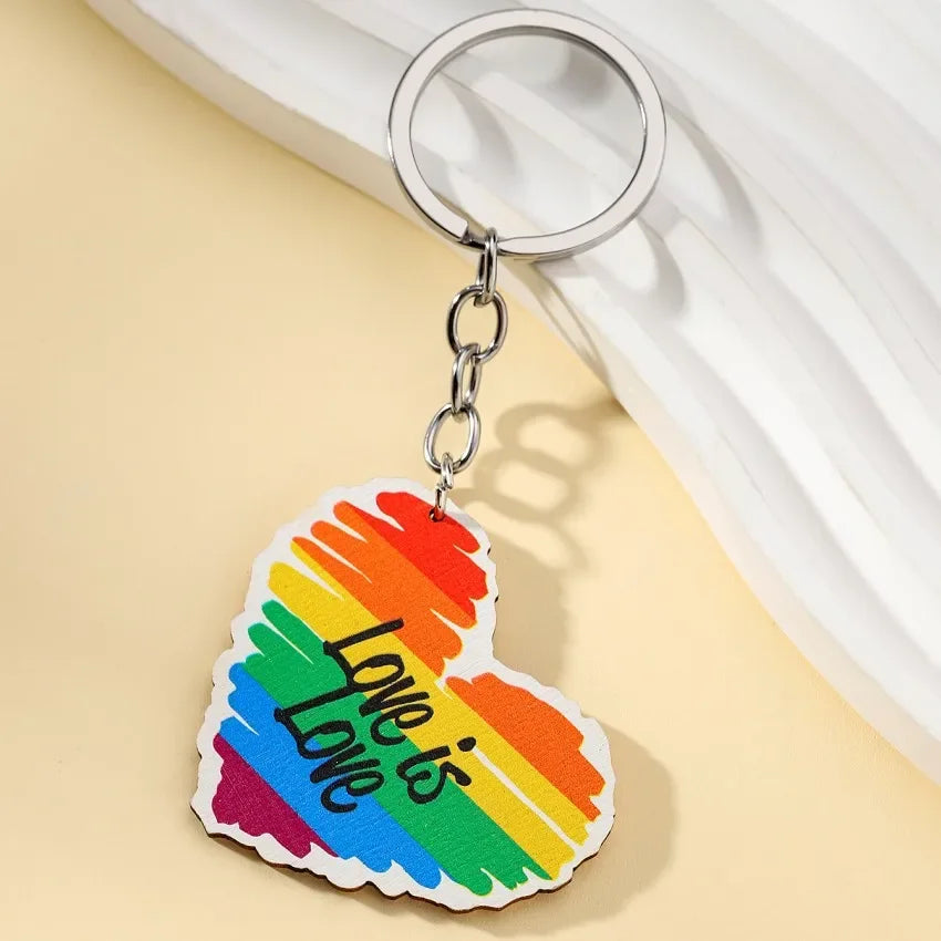Gay Pride Flag Keychain