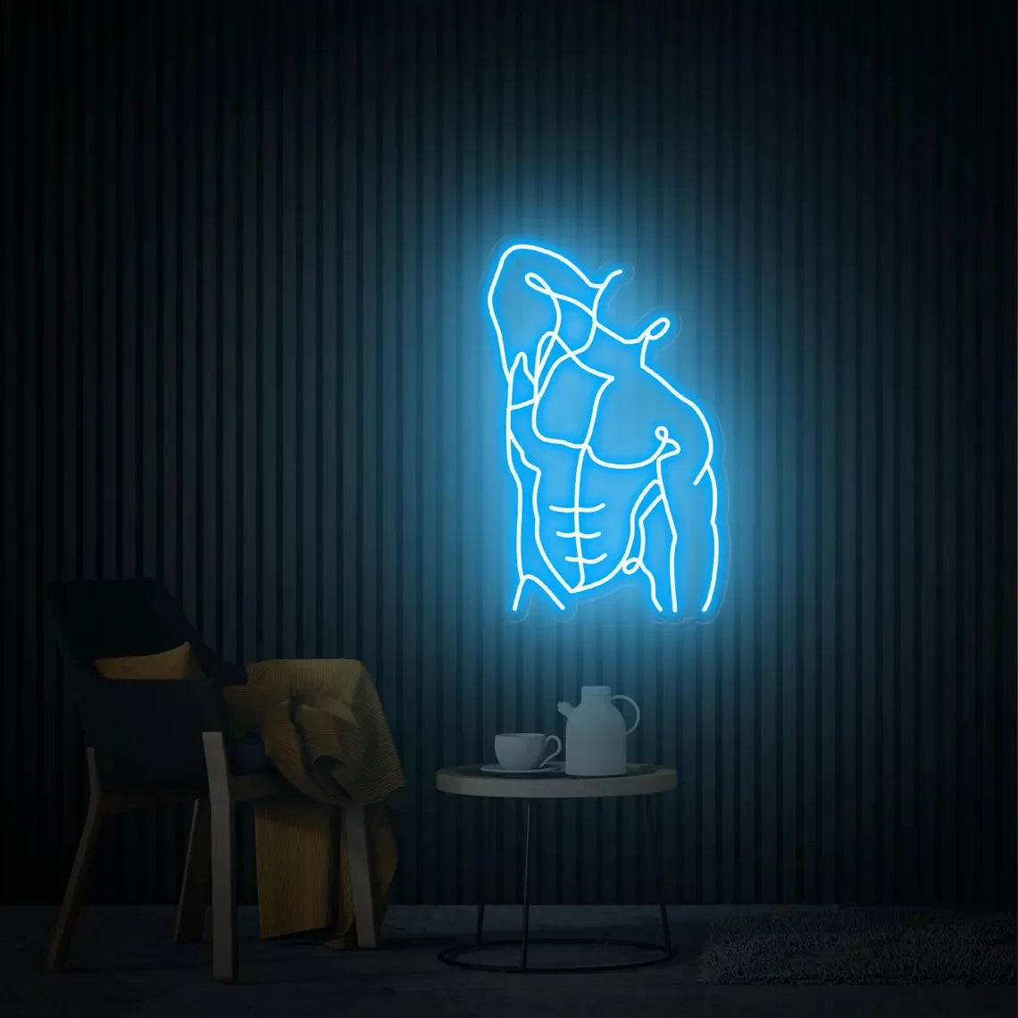 Man Abs Neon Sign