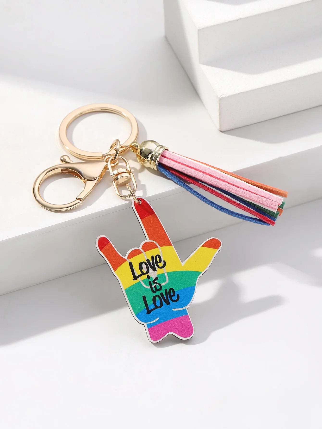 Gay Pride Flag Keychain