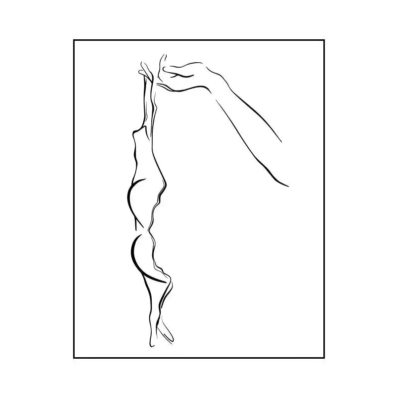 Minimalist Couple Wall Art Canvas