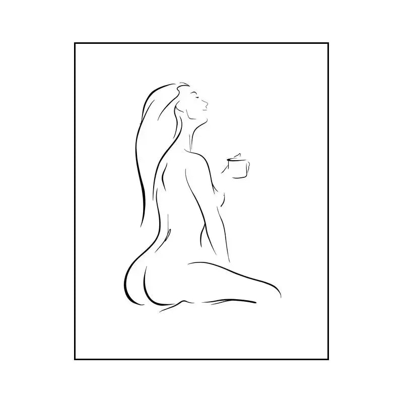 Minimalist Couple Wall Art Canvas