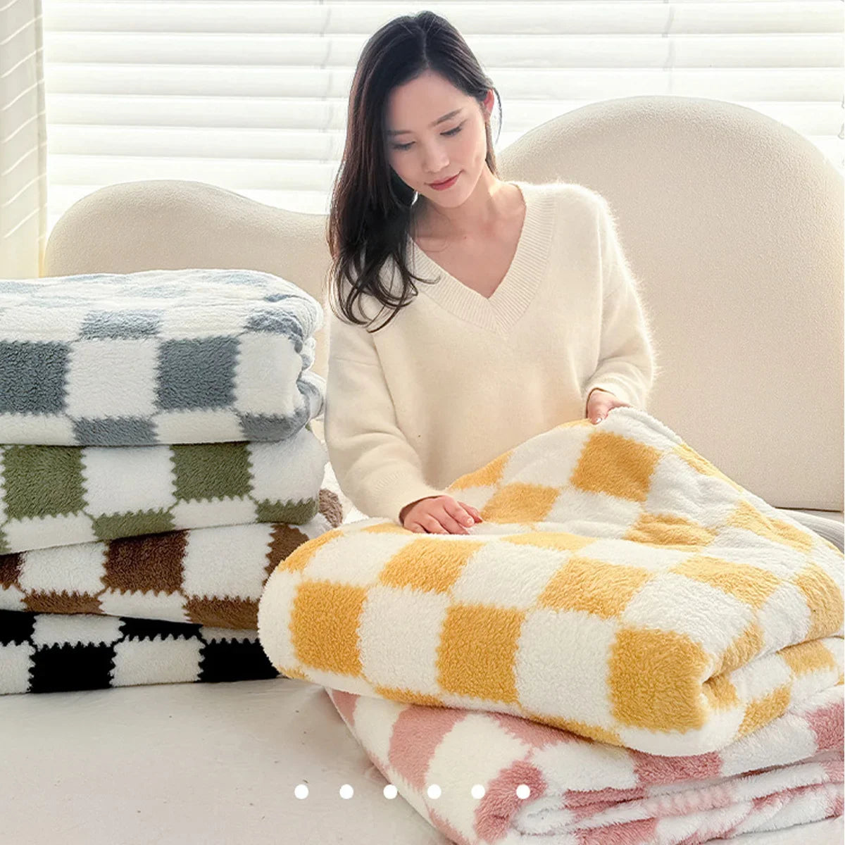 Checkerboard Fannel Blanket