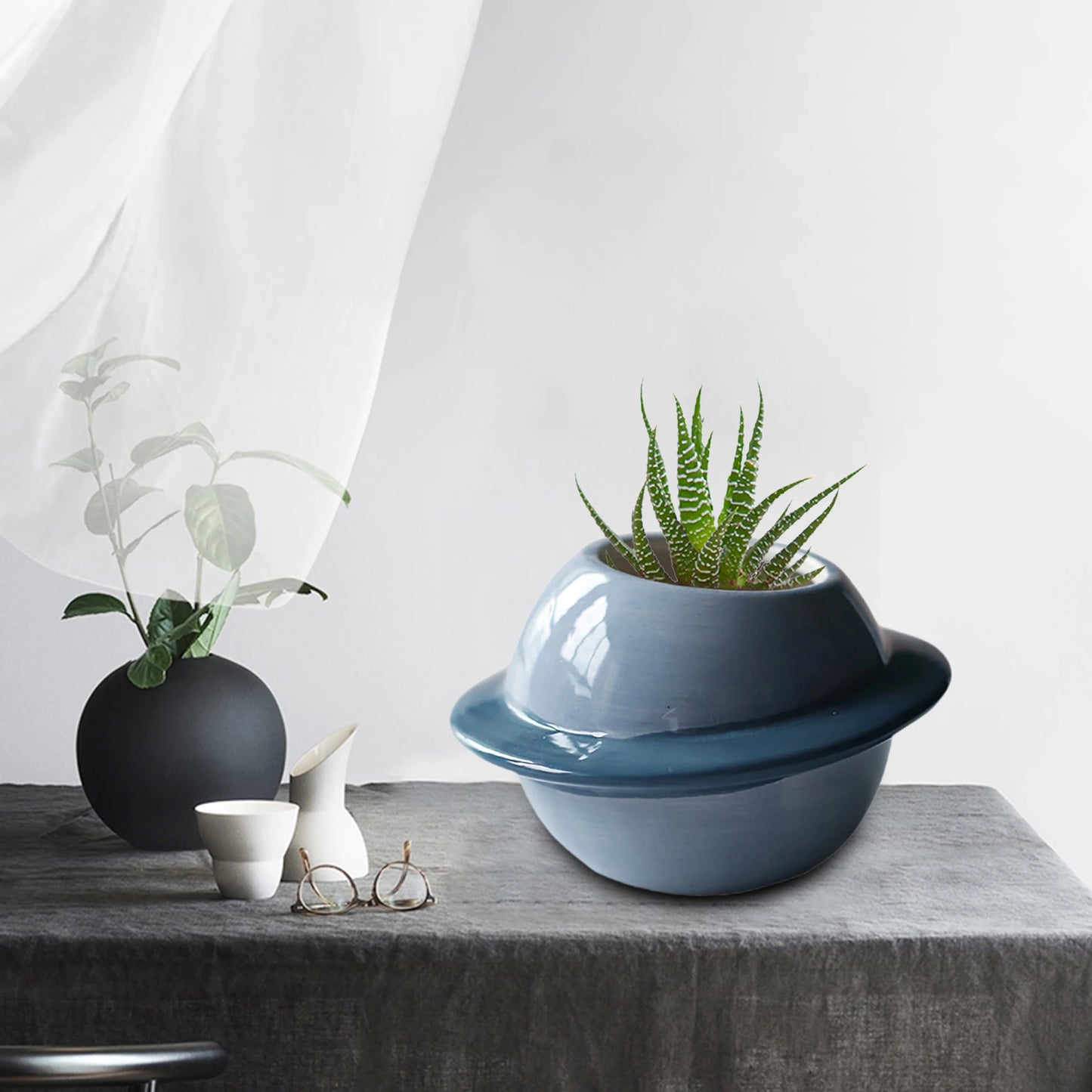 Planet Ceramic Succulent Pot