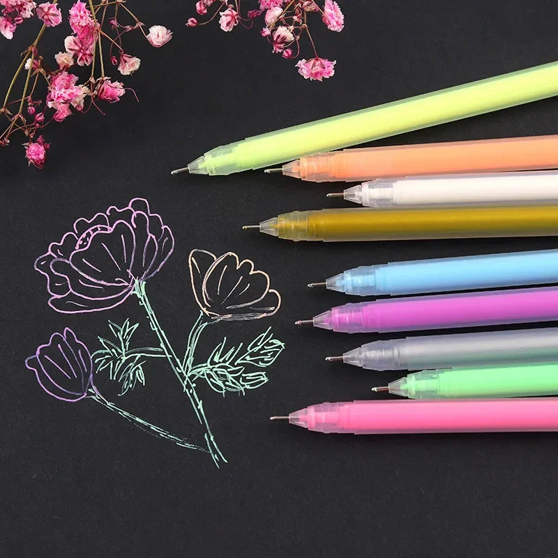 9/12 PCS Set Kawaii Color Gel Pen Set 0.5mm