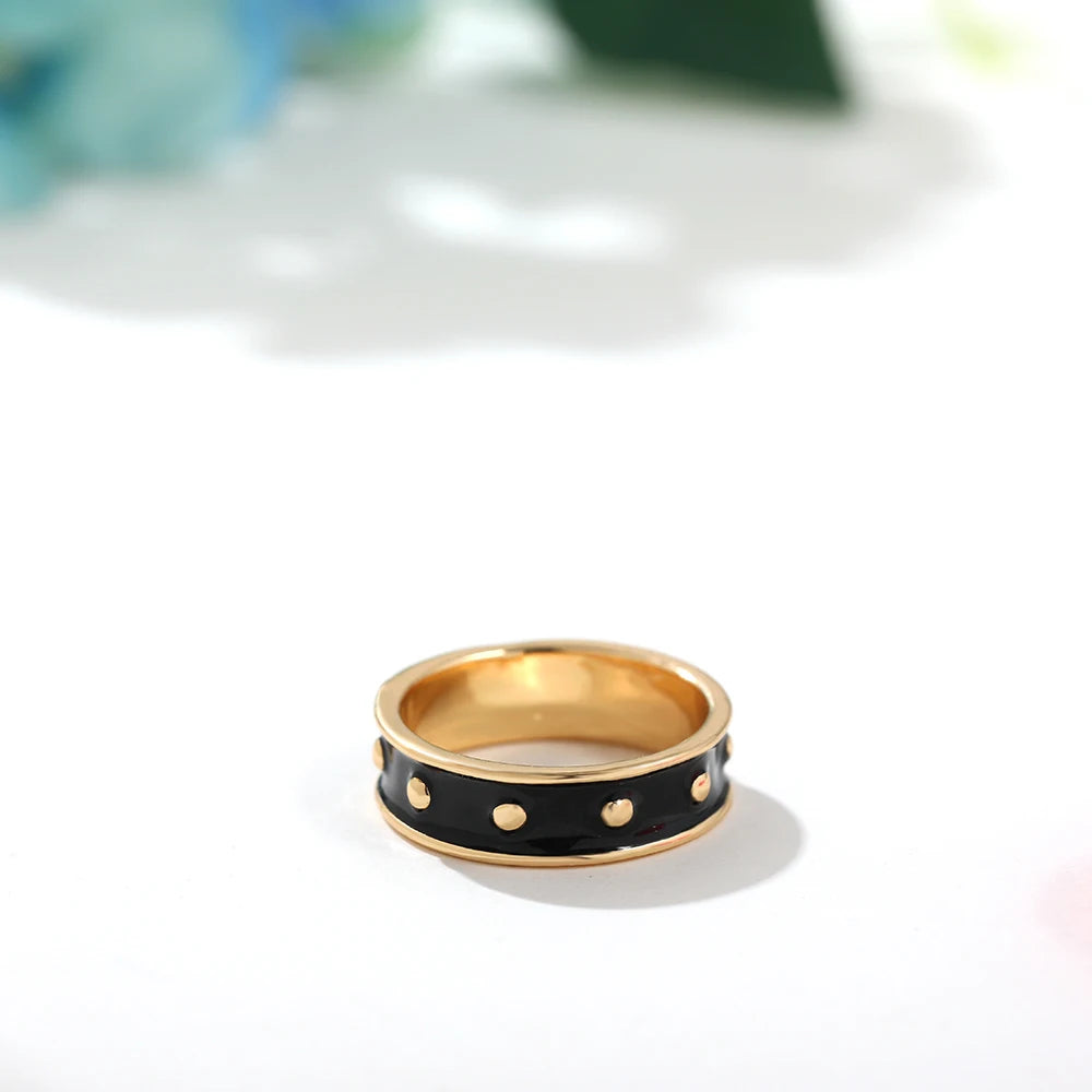 Aesthetic Colorful Eyes Love Heart Rings