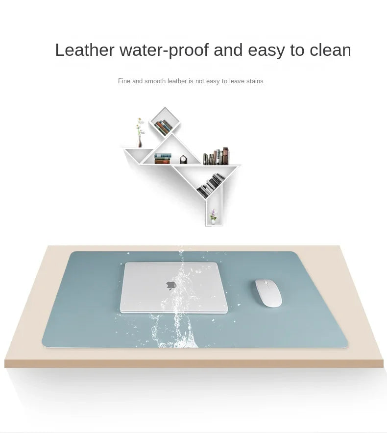 Large Desk Protector Mat Leather
