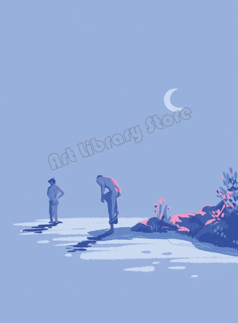 Nordic Cartoon Gay Couple Poster
