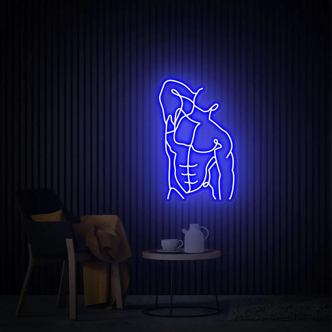 Man Abs Neon Sign