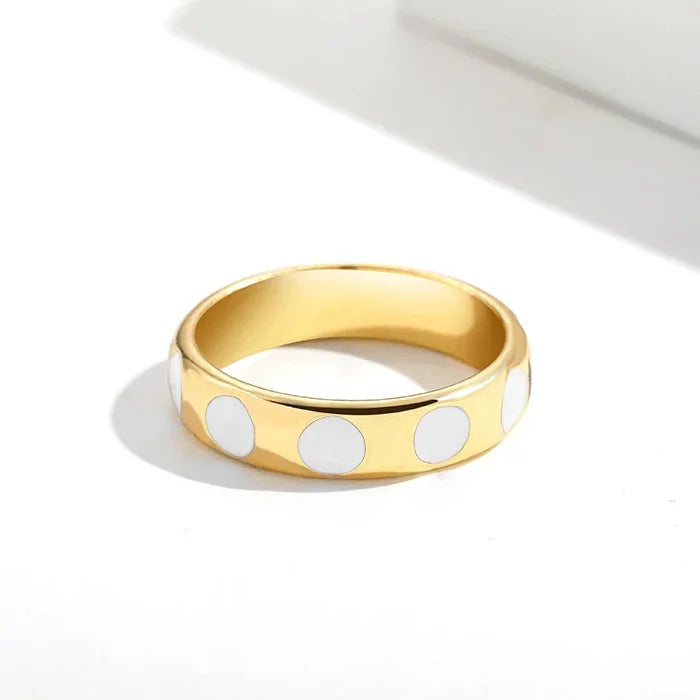 Aesthetic Colorful Eyes Love Heart Rings